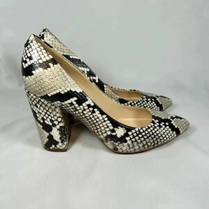Nine West WNALIS Size 6M Snake Block Heels Business Work Office Party Pumps